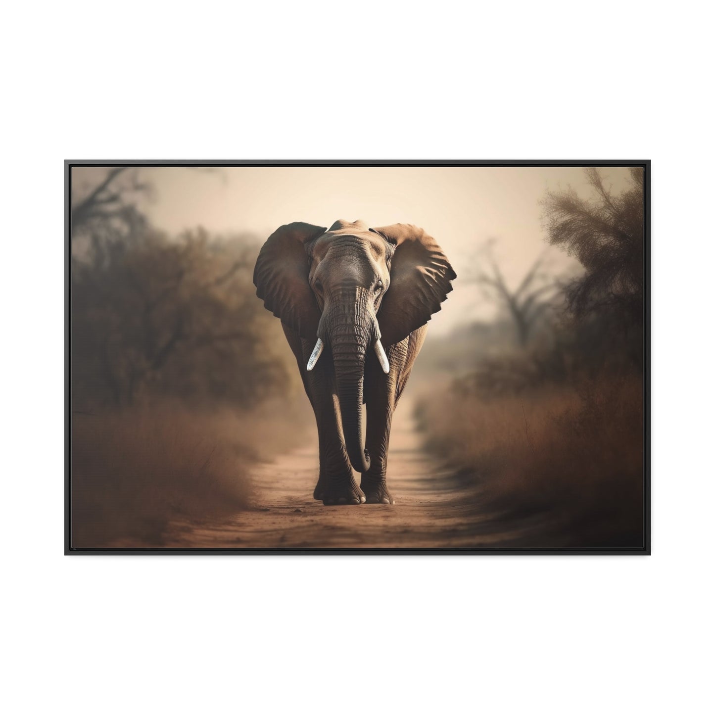 Elephant Wall Art - Vibrant Animal Portrait Print in Bold Colors - Wildlife Decor for Nature Lovers Homes