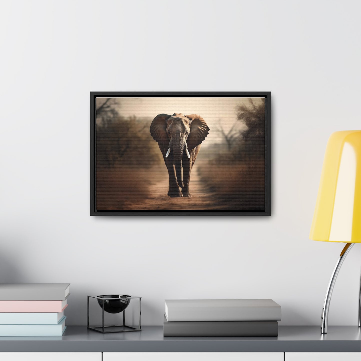 Elephant Wall Art - Vibrant Animal Portrait Print in Bold Colors - Wildlife Decor for Nature Lovers Homes